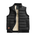 Warm Men's Puffer Vest - Quilted Slim, Lamb Velvet, Winter
