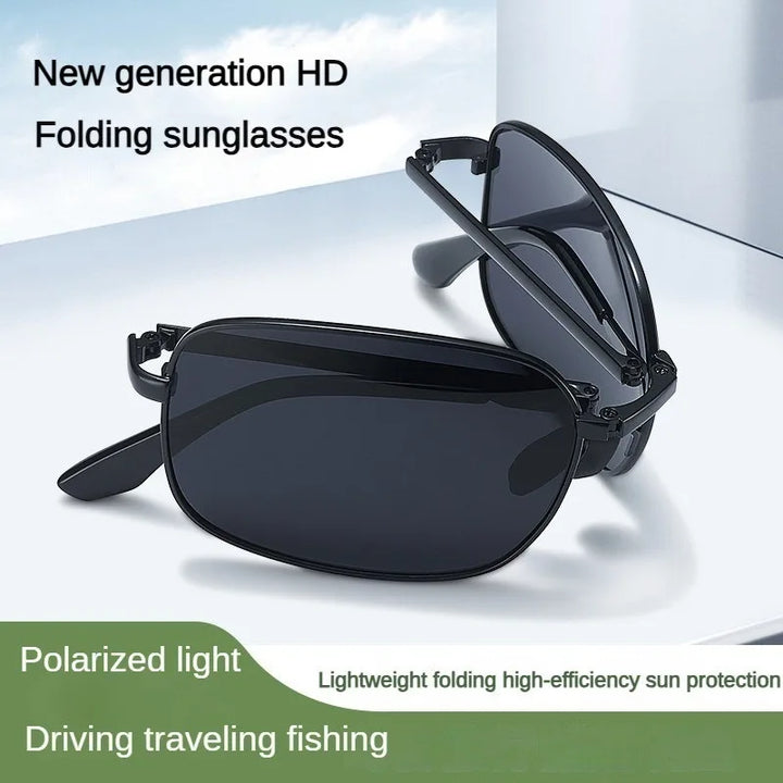 Polarized Folding Sunglasses 2 Pack Dual Use Driving Day Night colour Changing Square Frame Spring 2026 Trend