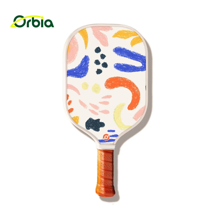 Kids Pickleball Paddle Set with Durable Glass Fiber, 13mm Core, Lightweight Design for Outdoor Play, Includes Paddles and Balls