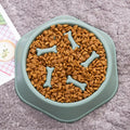 Pet Slow Food Bowl Anti-choking Feeder for Small Dogs - PP Plastic Dish, Anti-gulping Eating Plate