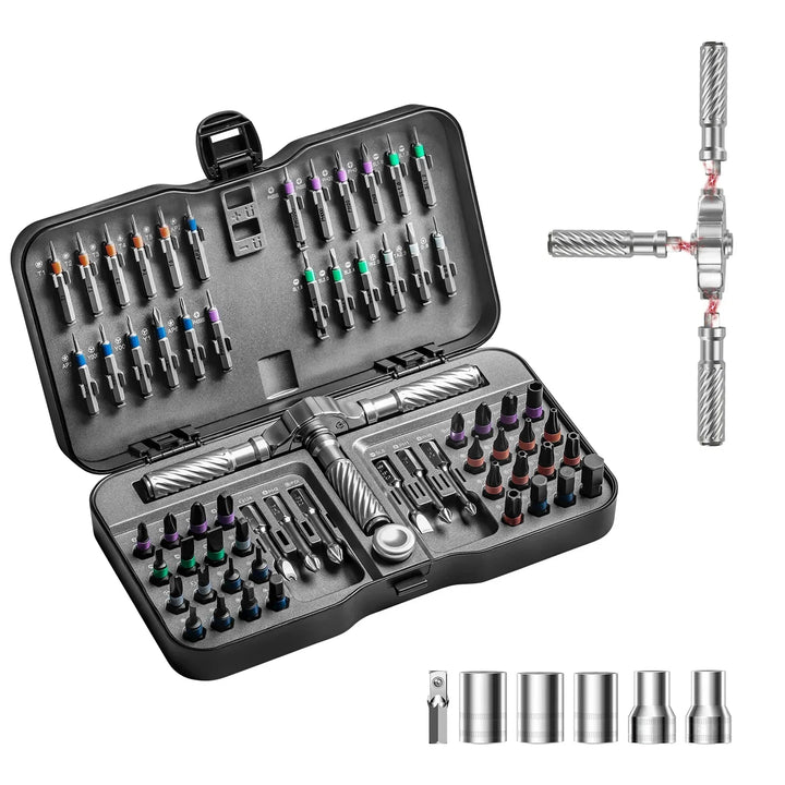 Screwdriver Bit Set Magnetic Chrome-Vanadium Steel Hand Tool Kit For Home Repairs Fall 2025 Gift Idea