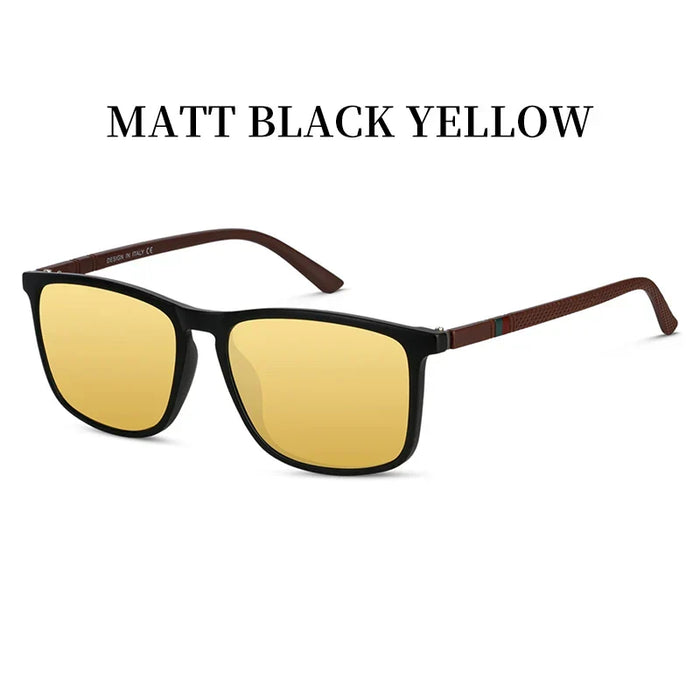 Night Driving Sunglasses Anti Glare Yellow Lens UV400 Protection Lightweight Frame Fall 2025 Gift