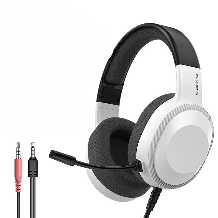 Gaming Headset Wired Lightweight With Omnidirectional Mic