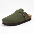 Comfort Cork Slide Sandals – Unisex Suede Footbed Clogs