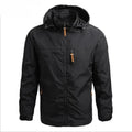 Waterproof Men Jacket – Hooded Windbreaker, Polyester, Autumn