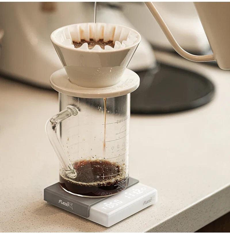 Coffee Scale Rechargeable Digital 0.1g Precision With Timer