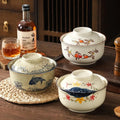 Instant Ramen Bowl With Lid Porcelain Large Capacity