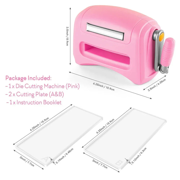 Die Cutting Machine Mini Manual Hand Crank Craft Tool