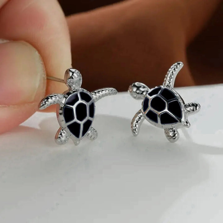 Sea Turtle Stud Earrings Cute Animal jewellery Trend 2026 Summer Accessory Gift Idea For Ocean Lovers