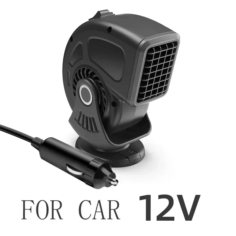 Car Heater Defogger 12V/24V 2-in-1 Heating And Cooling Plug In Windshield Defroster, Winter 2025 Ready