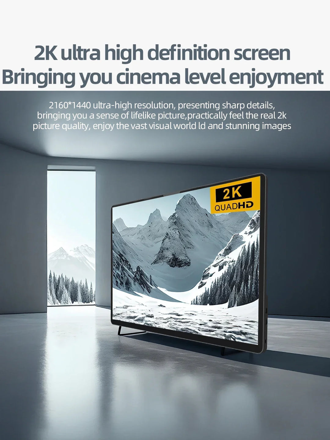 2K Portable Monitor 14 Inch Touch HDR 60Hz Gaming Display