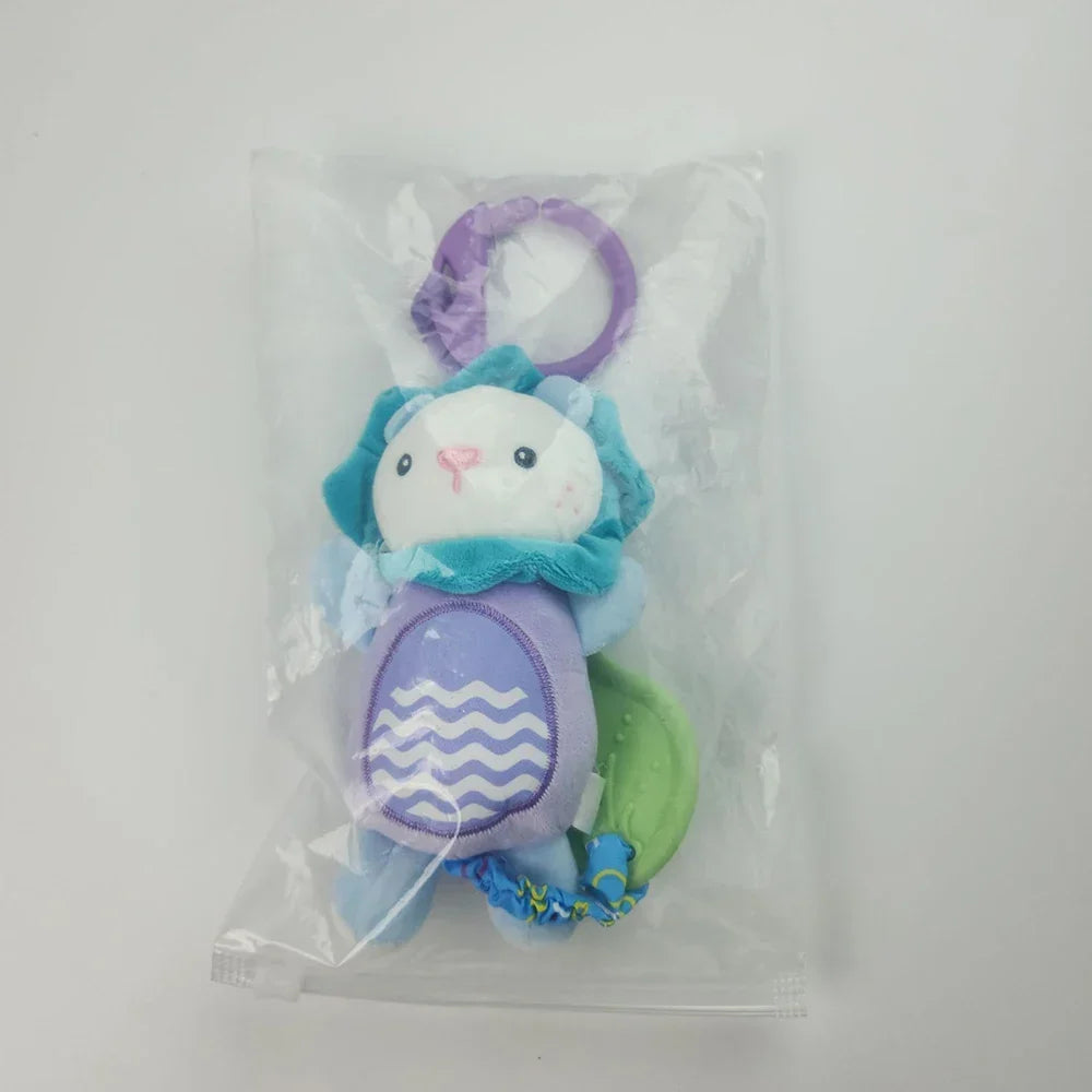 Animal Rattle Newborn Sensory Toys Soft Travel Toy Set