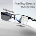 Reading Glasses Progressive Multifocal Photochromic Half Frame Fall 2026 Anti-Blue Light Far Sight Eyewear