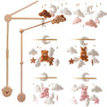 Baby Crib Mobile Wooden Nursery Newborn Sensory Toys