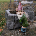 Garden Gnome Statue Urinating Outdoor Decor Christmas Holiday Garden Ornament Whimsical Gift Idea