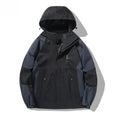Windproof Mens Hooded Jacket - Loose Boxy, Poly, Climbing
