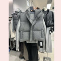 Warm Women's Puffer Vest - Boxy Quilted Polyester Winter