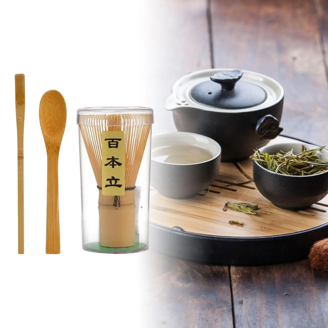 Bamboo Matcha Whisk Starter Kit Ceremonial Tea Eco Gift