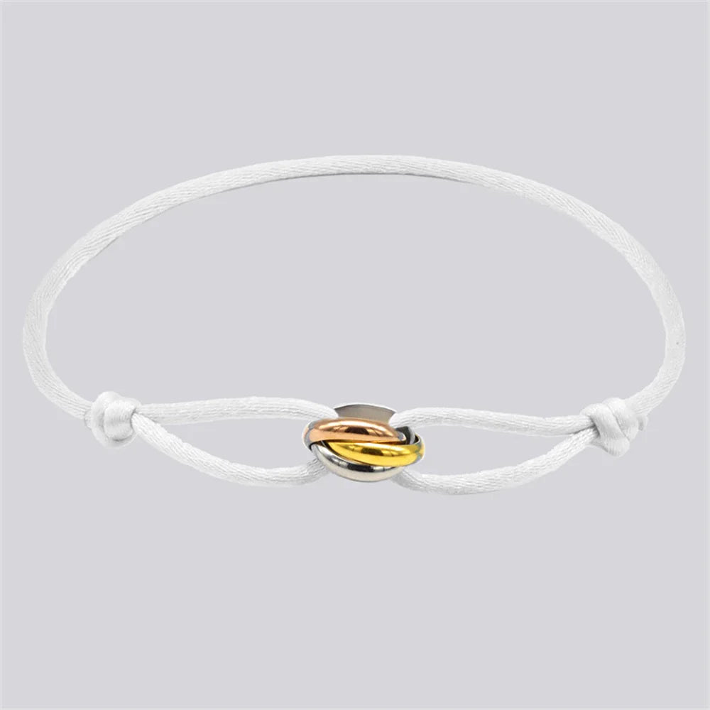 Bracelet Rope Chain Wrap Bracelet Adjustable Unisex jewellery 3 Metal Buckle Fall 2026 Trend Gift