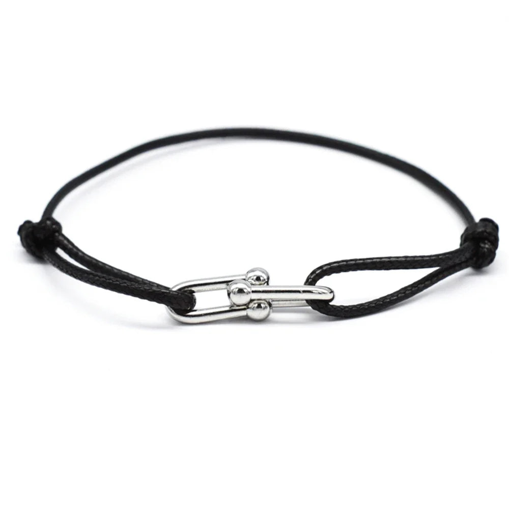 Bracelet Rope Chain Wrap Bracelet Adjustable Unisex jewellery 3 Metal Buckle Fall 2026 Trend Gift