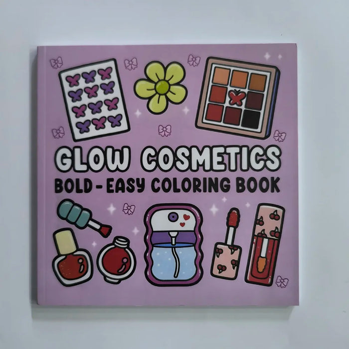 Adult colouring Book Cosmetics Themed Bold Easy Patterns Fall 2025 Gift Idea