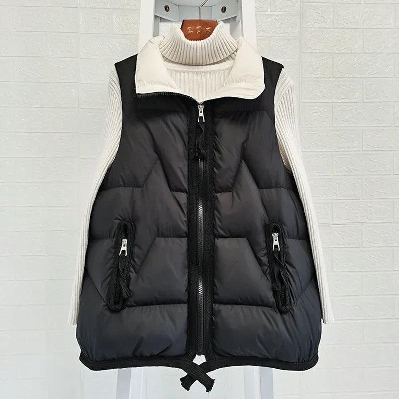 Lightweight Women’s Puffer Vest - Short Relaxed, Duck Down