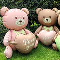 3D Bear Balloon Foil Lying Cartoon Heart Design Birthday Party And Valentine Decor 2026 Gift