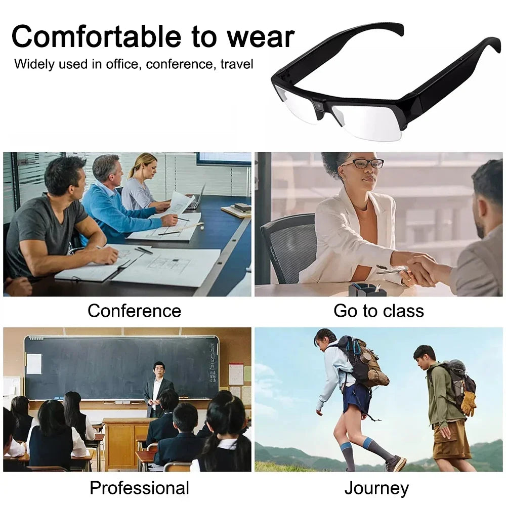 1080P Mini Camera Smart Glasses Portable Sports Glasses