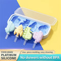 Reusable Silicone Ice Cream Mold and Ice Pop Maker - Food Grade, Non-Stick, Easy to Clean, Temperature Resistant