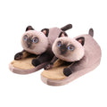 Soft cozy women's cat-face plush slippers - cat-face design, plush upper, EVA sole, indoor wear for winter