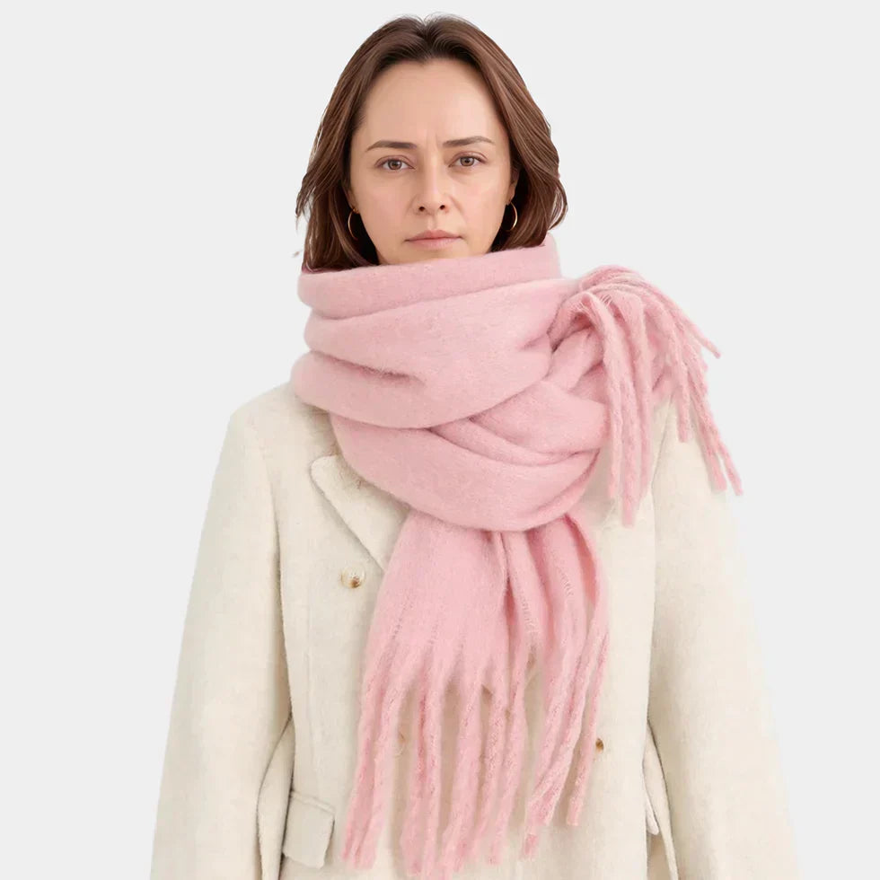 Warm Cozy Womens Winter Scarf - Oversized Wrap, Plush