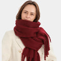 Warm Cozy Womens Winter Scarf - Oversized Wrap, Plush
