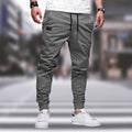 Versatile men's cargo Trousers – relaxed fit, durable polyester, for casual outings