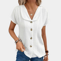 Lightweight women's blouse – relaxed fit, textured weave, for everyday and special occasions