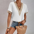 Elegant Women's Loose-Fit T-Shirt in Breathable Polyester, Versatile Casual Tee for All Occasions