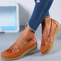 Women's Orthopaedic Moccasins, Breathable PU Leather Ladies Moccasin Shoes for Comfort and Support