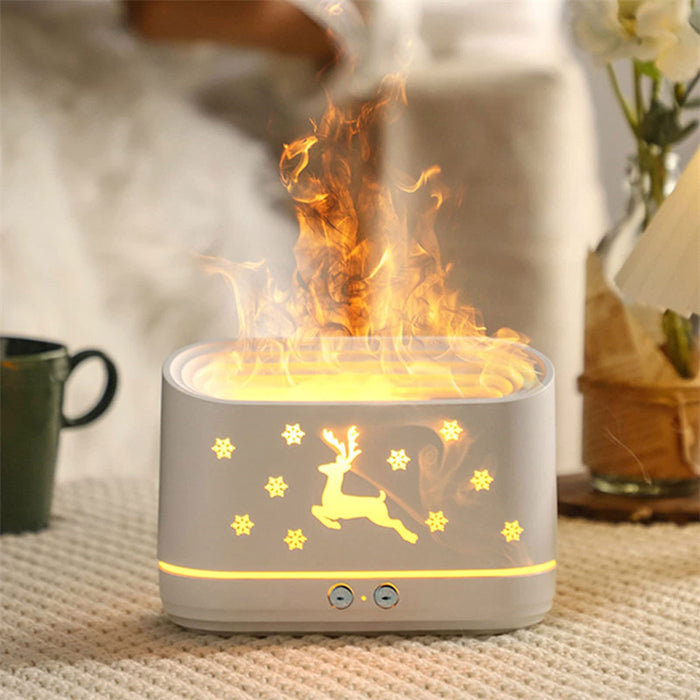 Plovena Reindeer flame diffuser with festive mood light