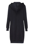 Warm Cozy Women’s Zip-Up Hoodie - Longline, For Cold Days