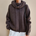 Warm Womens Oversized Hoodie - Relaxed Knit, For Everyday