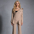 Oversized Women’s Blazer – Asymmetric, Polished, Polyester, Office Wear Essential