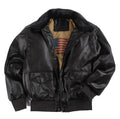 Oversized Men's Bomber Jacket – Retro-Inspired Fur-Collared, PU Leather, Cold-Weather Outerwear