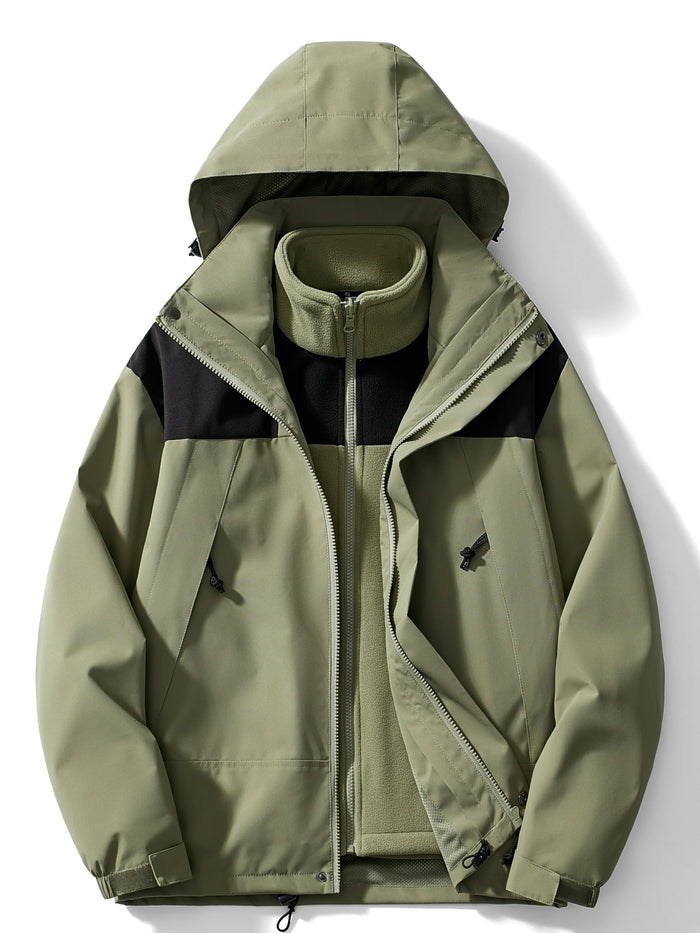 Waterproof Women’s 3-in-1 Jacket - Relaxed Fleece Winter