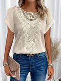 Elegant Knitted Women's Top with Intricate Detailing, Comfortable Fit, and Versatile Style for Casual and Formal Occasions