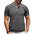 Soft men's pullover - textured knit, synthetic fiber blend, casual everyday wear