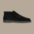 Men's Suede Loafers in Black, Comfortable Fit, Timeless Design for All Seasons, Versatile Casual and Formal Style