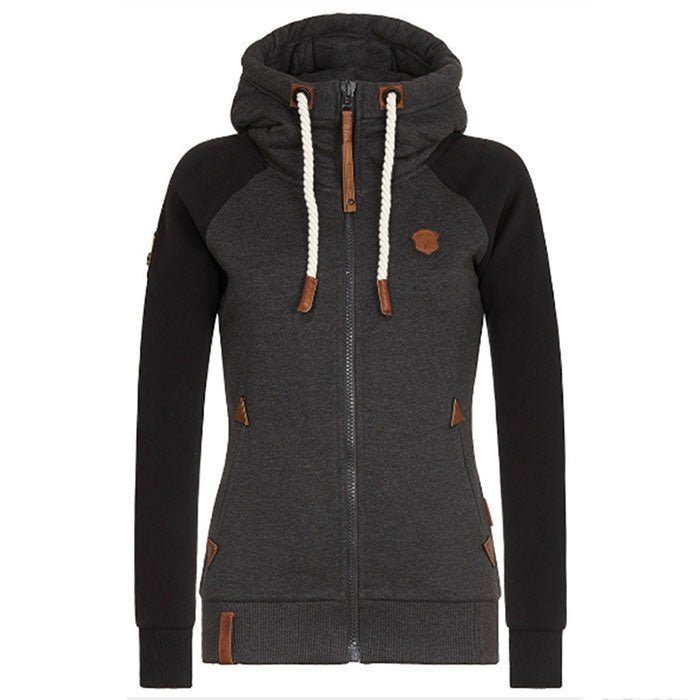 Soft Women’s Hoodie Jacket - Raglan, Cotton, Casual