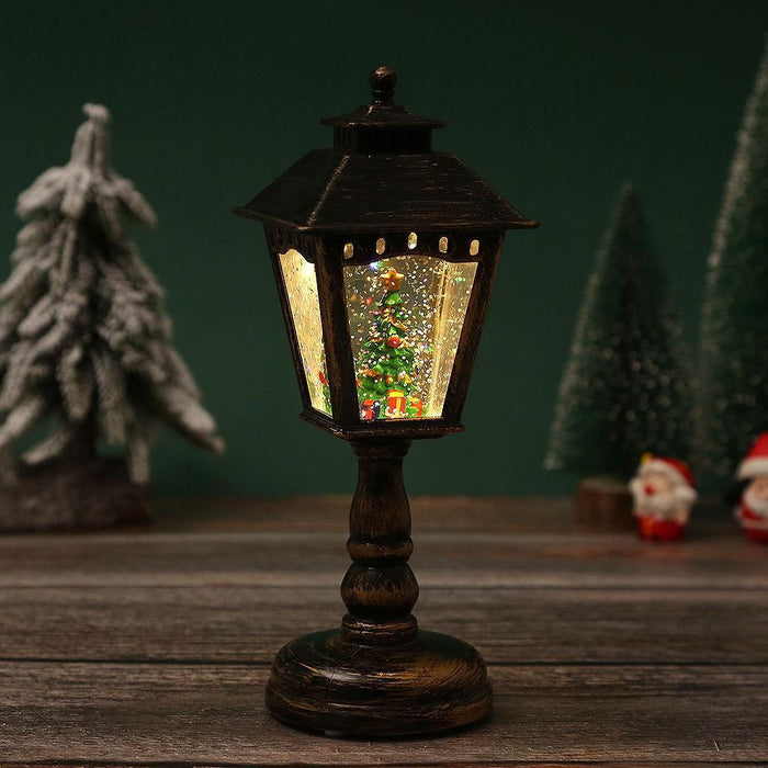 Illuminated Christmas Night Light Table Lamps - Santa, Snowman & Tree Decorations