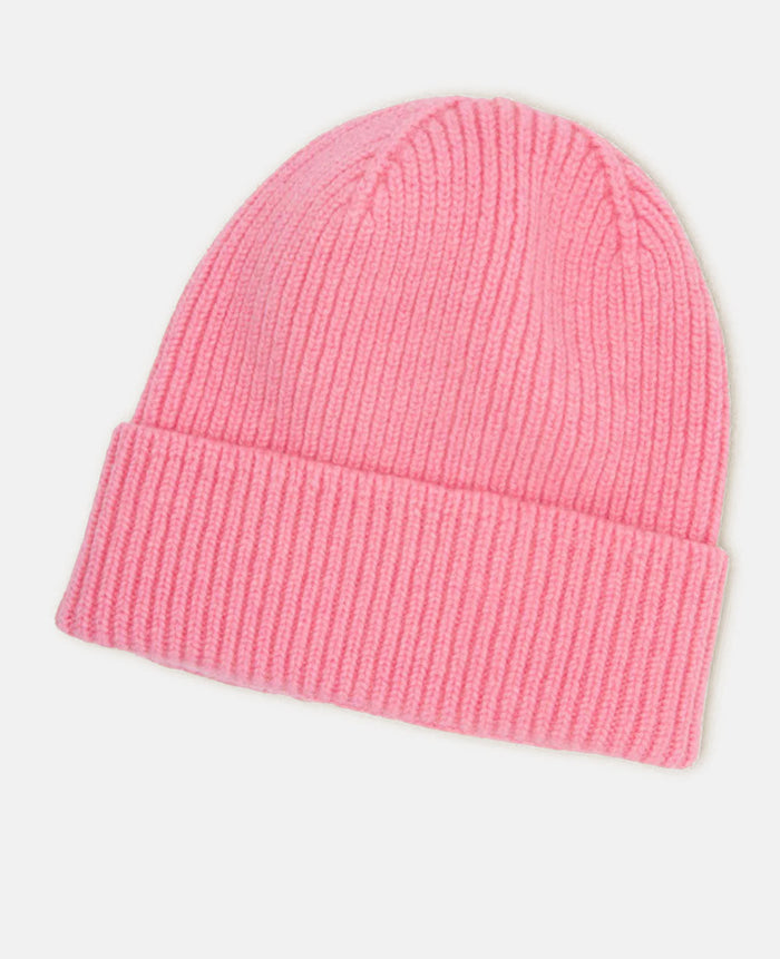 Warm Women's Beanie - Ribbed Folded Cuff, Wool Rich Winter