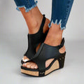 Orthopaedic Vegan Leather Sandals for Flat Feet with Pain Relief and Comfortable Fit, Easy On/Off Velcro Closure