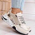 Comfortable Trainers for Foot Pain Relief with Supportive Rubber Sole, Lightweight Slip-Resistant Design, Available in Gold and Silver